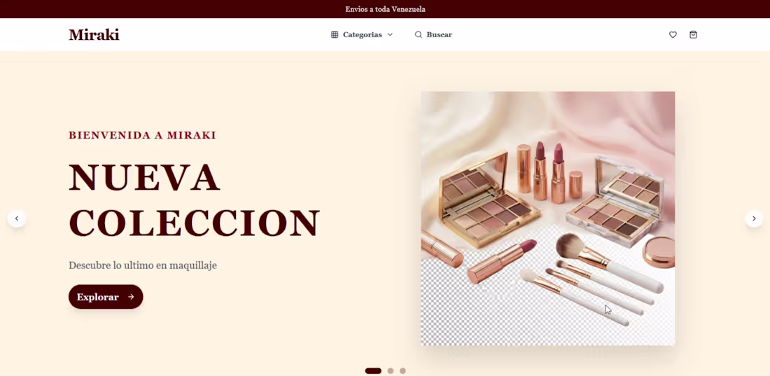 Cover image for Miraki - Cosmetics and Beauty