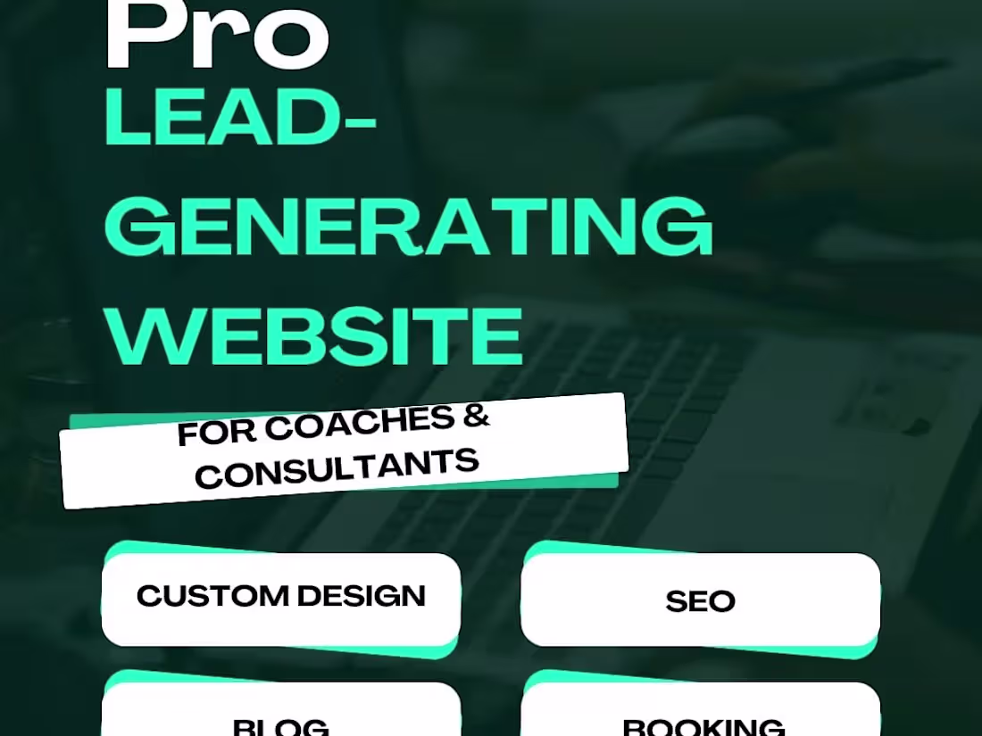 Cover image for Pro Lead-Generating Website for Coaches & Consultants