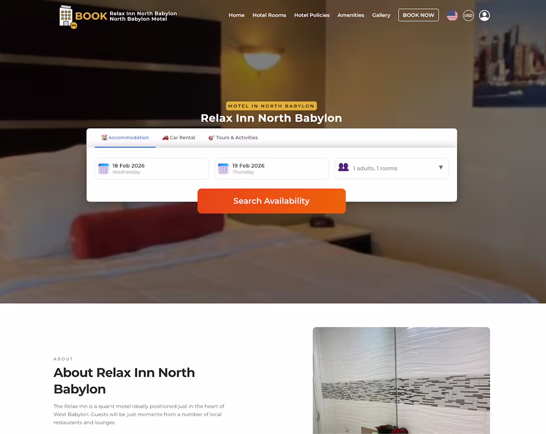 Cover image for Relax Inn North Babylon —