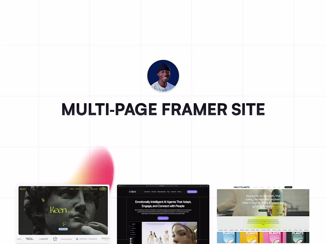 Cover image for Multi‑Page Framer Site