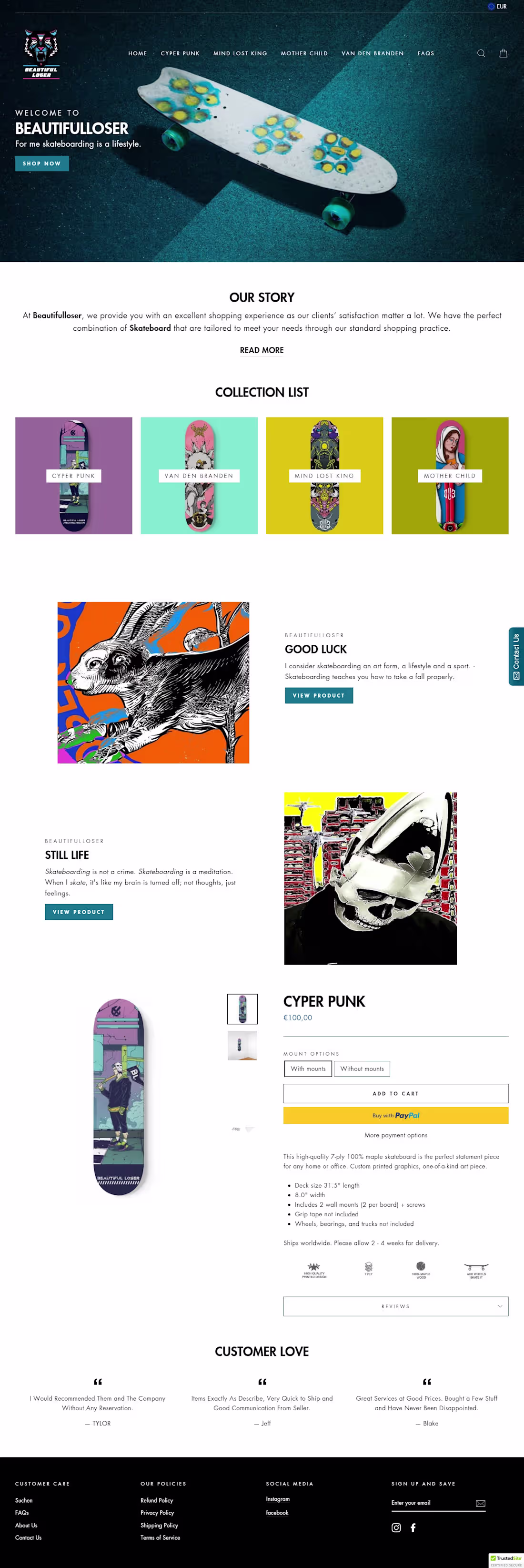 Cover image for Beautifulloser