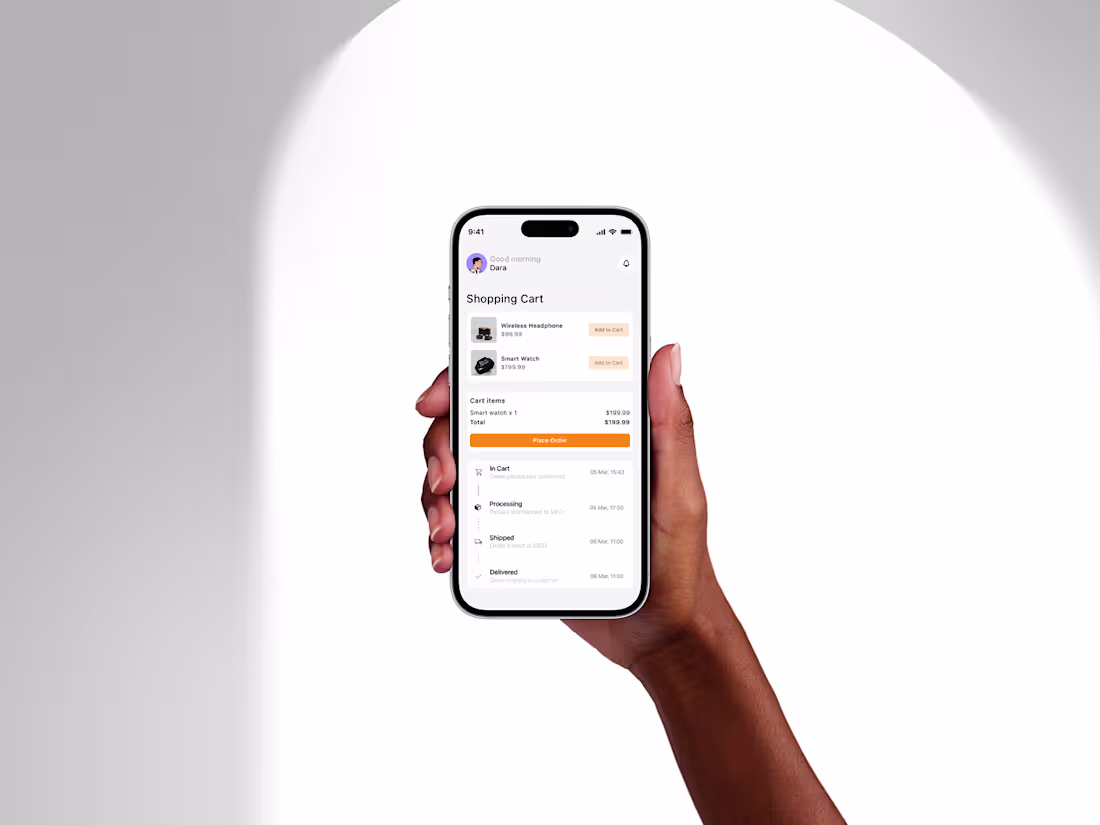 Cover image for Minimal and clean Shopping Cart UI design 📦✨