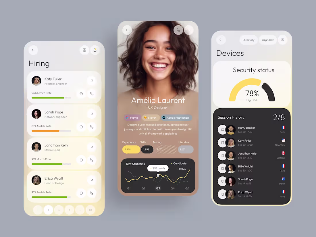 Cover image for Mobile App UI — HR