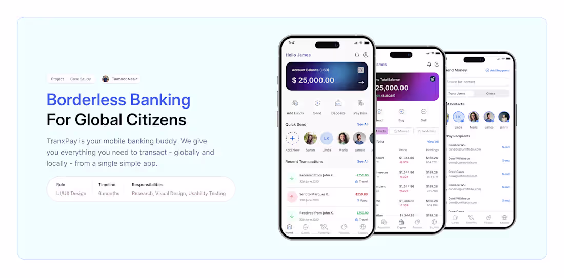 Cover image for TranxPay Mobile App Case Study