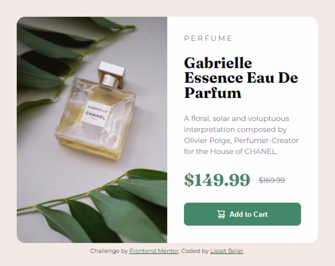 Cover image for Product preview card component solution