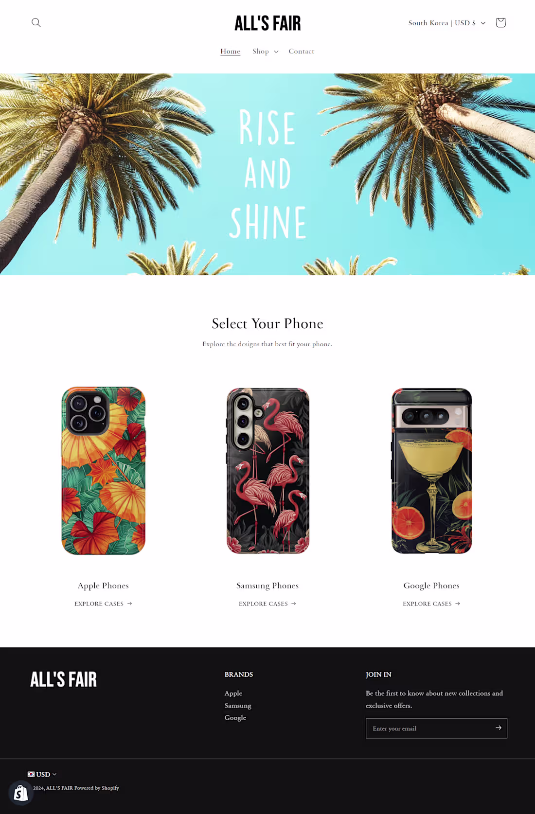 Cover image for All's Fair - Shopify Print on Demand Store