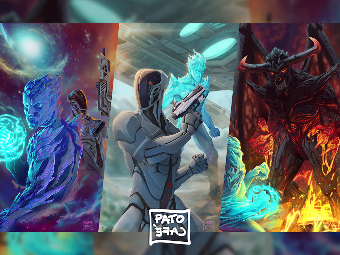 Cover image for ScyFi/Fantasy Book Cover Illustration