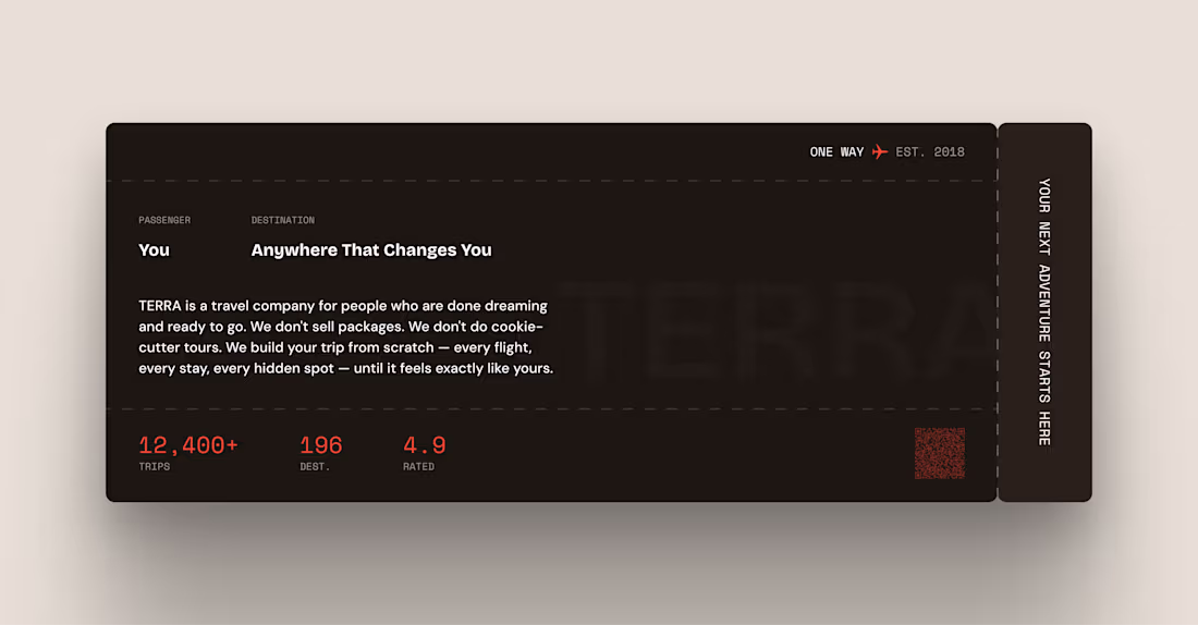 Cover image for TERRA — Boarding Pass About