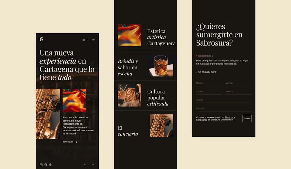 Cover image for Sabrosura - Landing page