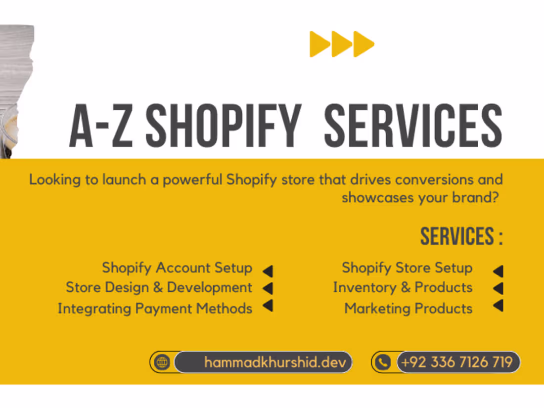 Cover image for Shopify E-commerce Store Creation and Management