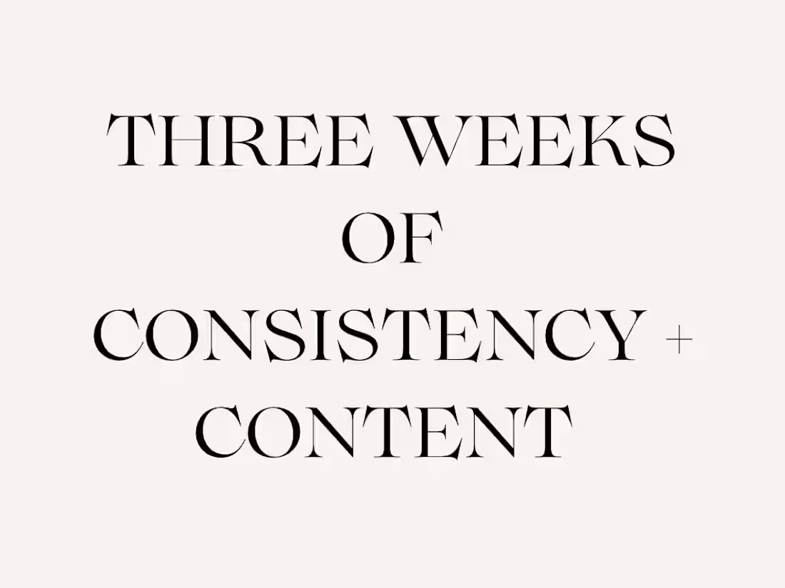 Cover image for 3 Week Content Insights
