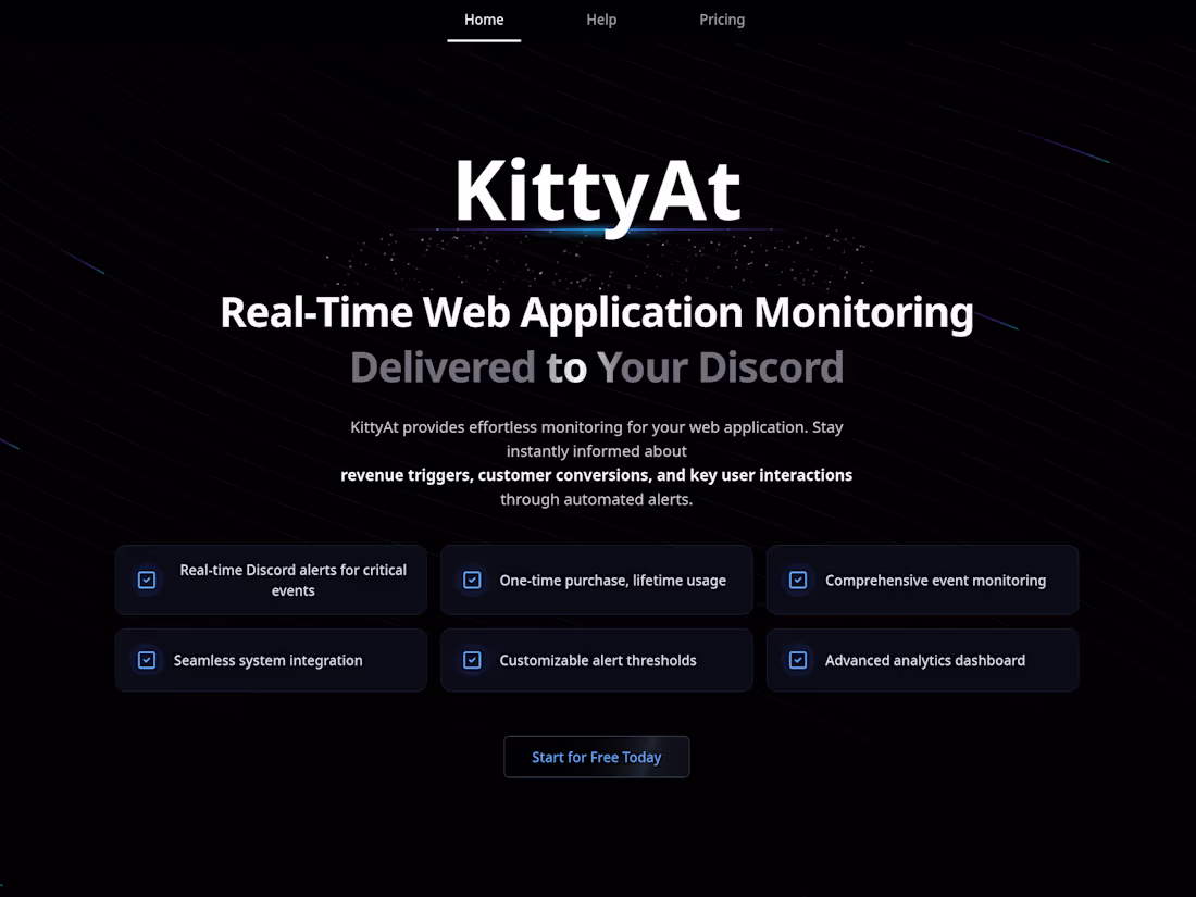 Cover image for Introducing KittyAt! Effortlessly monitor your web applicati...