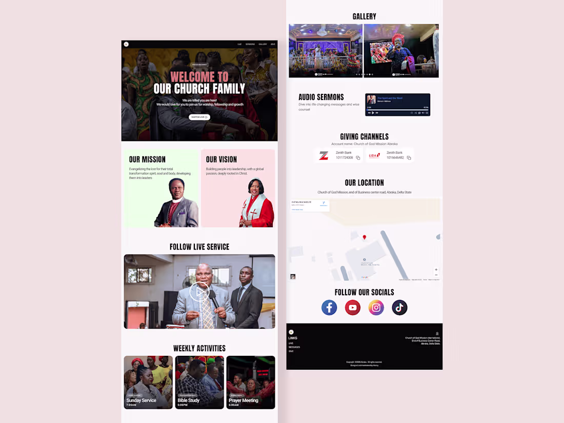 Cover image for Church of God Mission Website