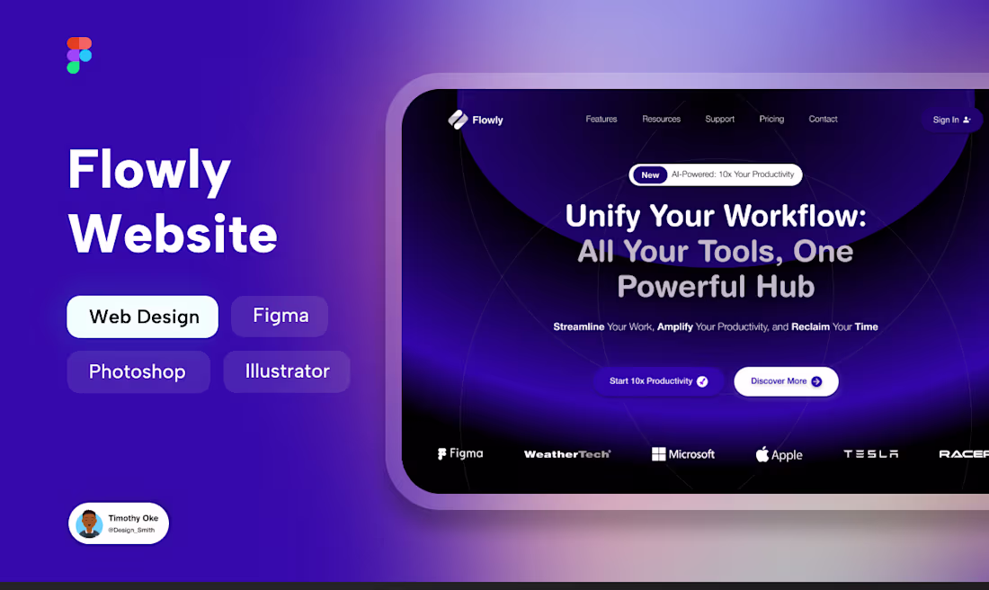 Cover image for Flowly Website :: Behance