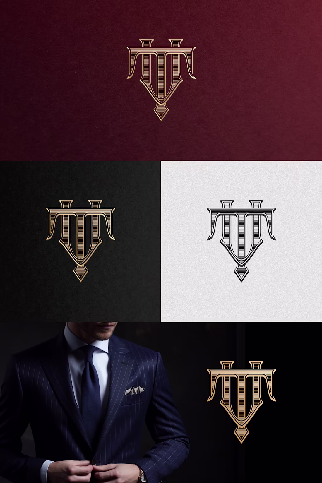 Cover image for Luxury Wedding Fashionable Initial Logo :: Behance