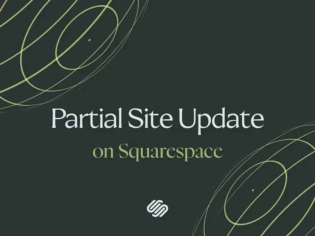 Cover image for Partial site update