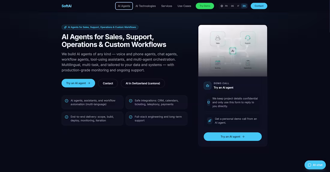 Cover image for AI Solution Development / Integration / Automation