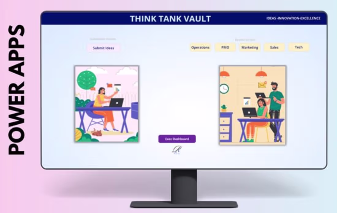 Cover image for Microsoft Power Apps : Project THINK TANK VAULT 
