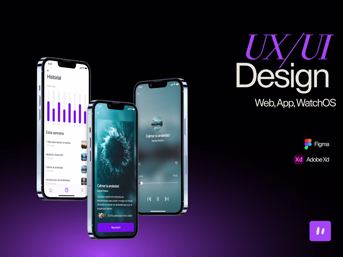 Cover image for UX/UI Design for Digital Platforms (Web, App, WatchOS)