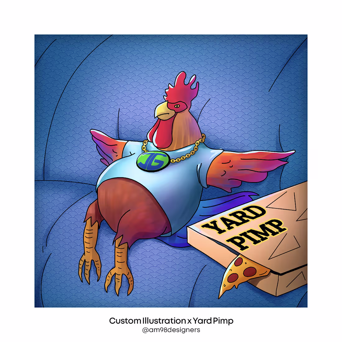 Cover image for Custom Chicken Character Illustration