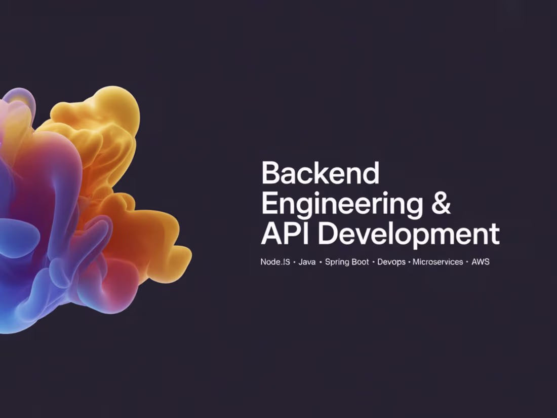 Cover image for Backend Engineer & API Development ( System Design )