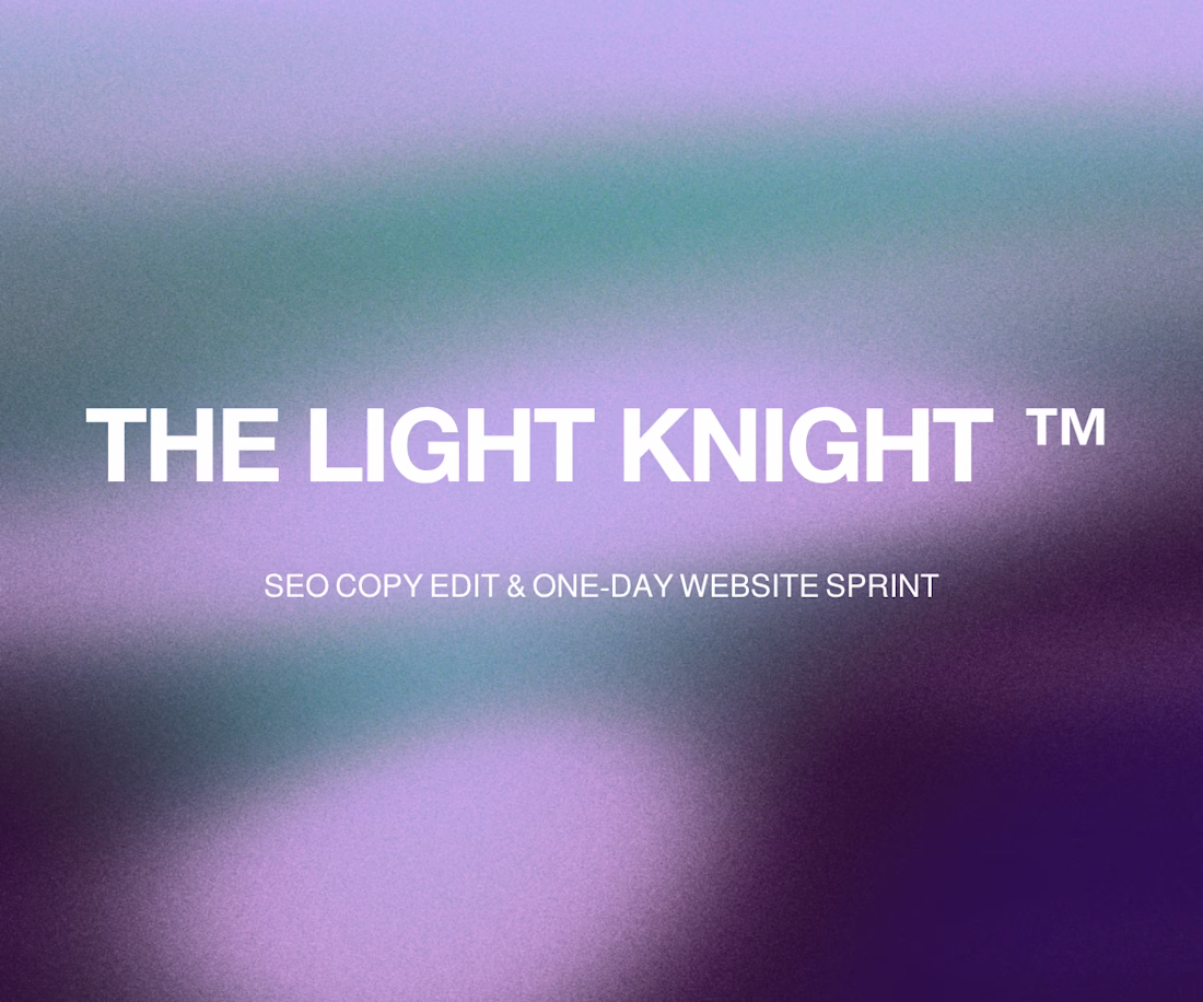 Cover image for The Light Knight™️ - One-Day Website Sprint