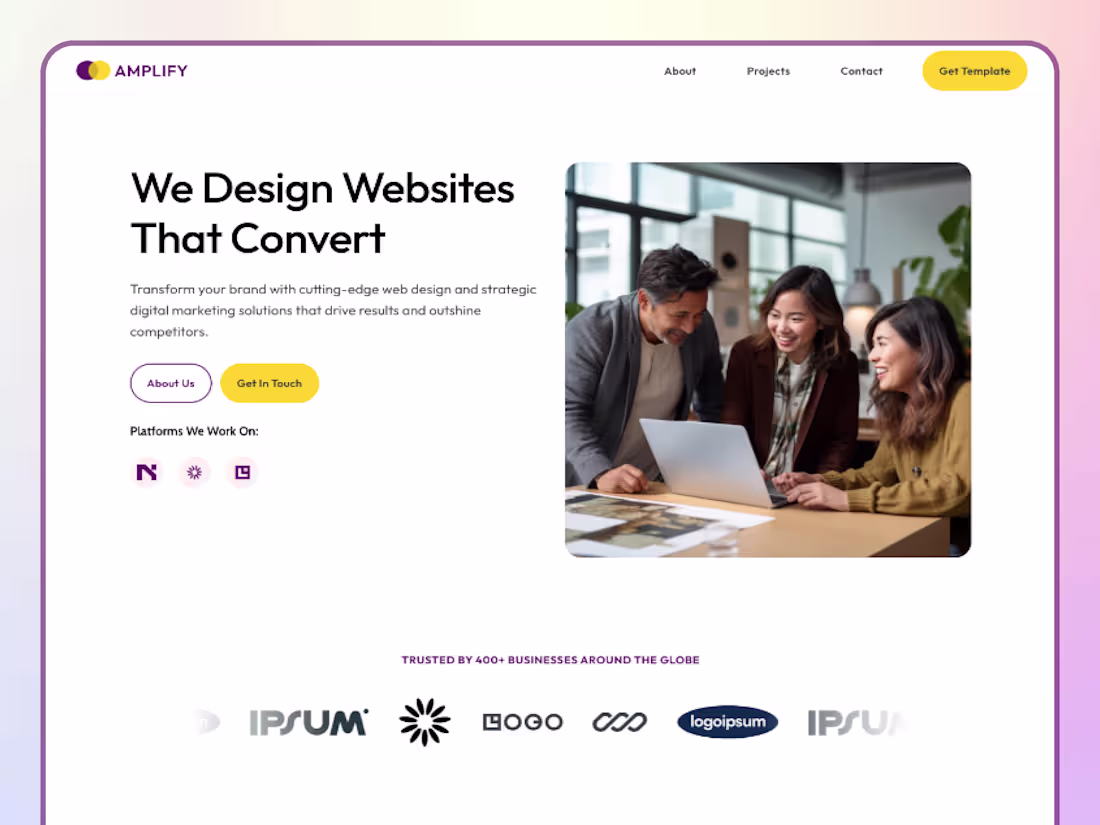 Cover image for Amplify - Latest Framer Template