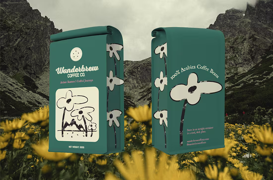 Cover image for Wanderbrew Coffee Co. Brand Design and Packaging