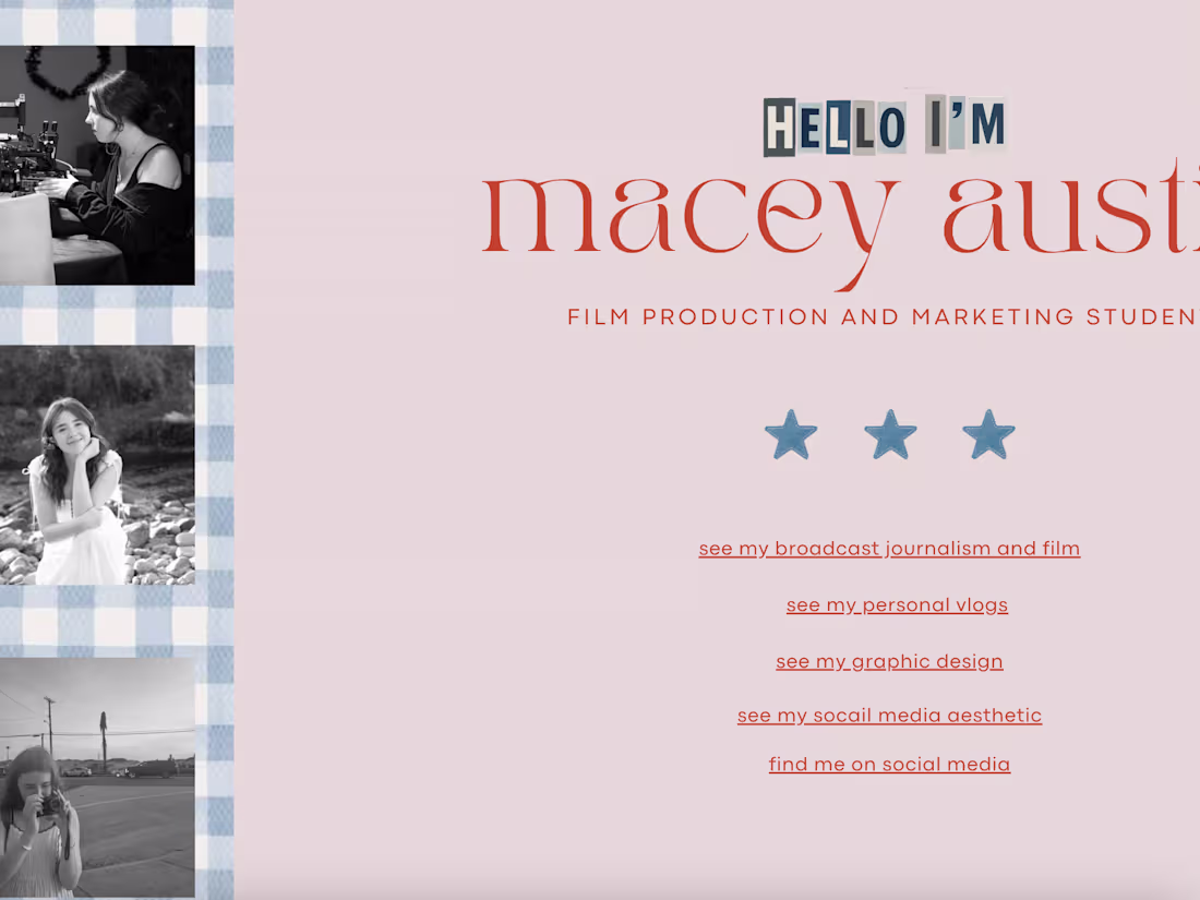 Cover image for macey austin portfolio