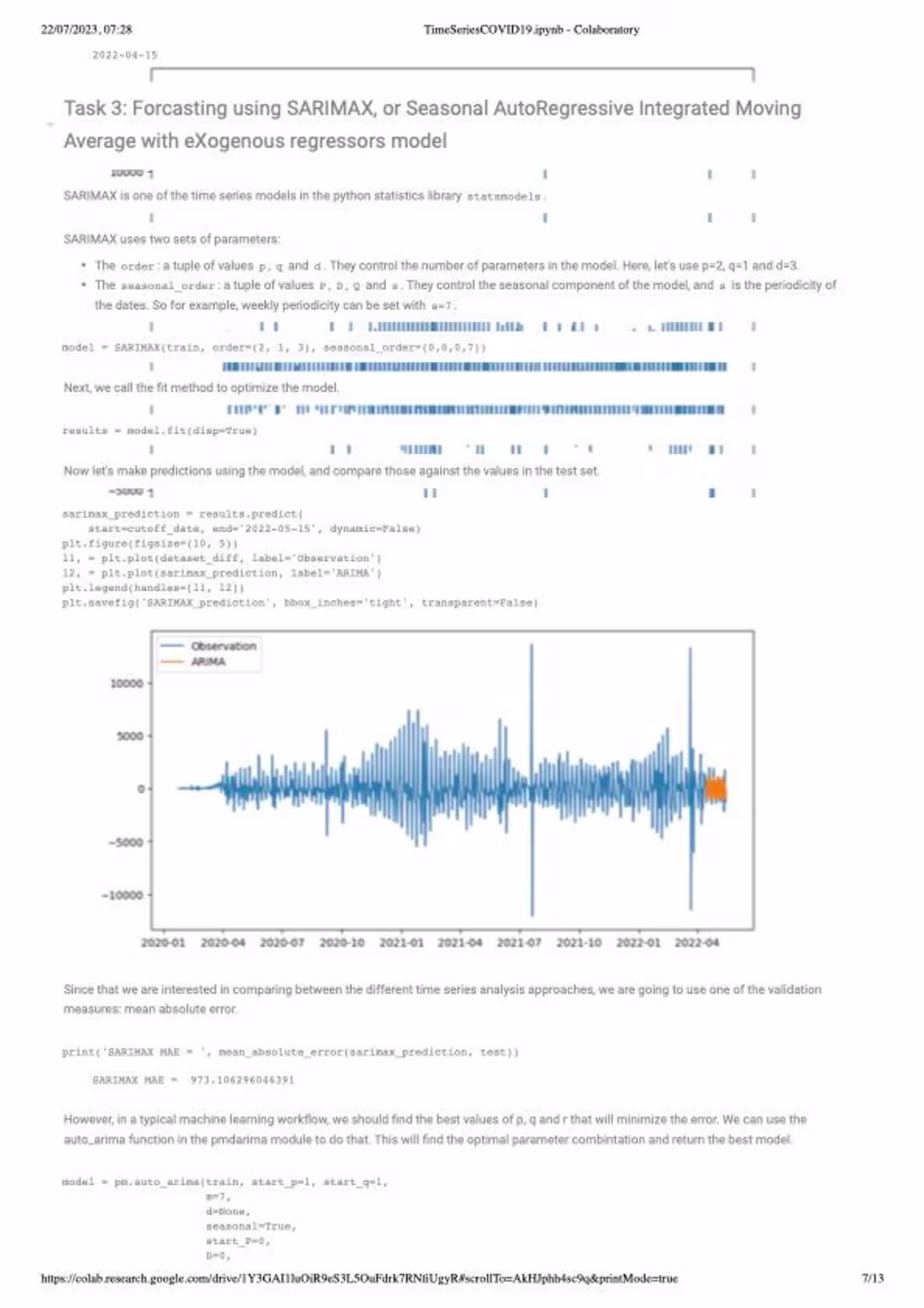 Cover image for Analysis of COVID19 data