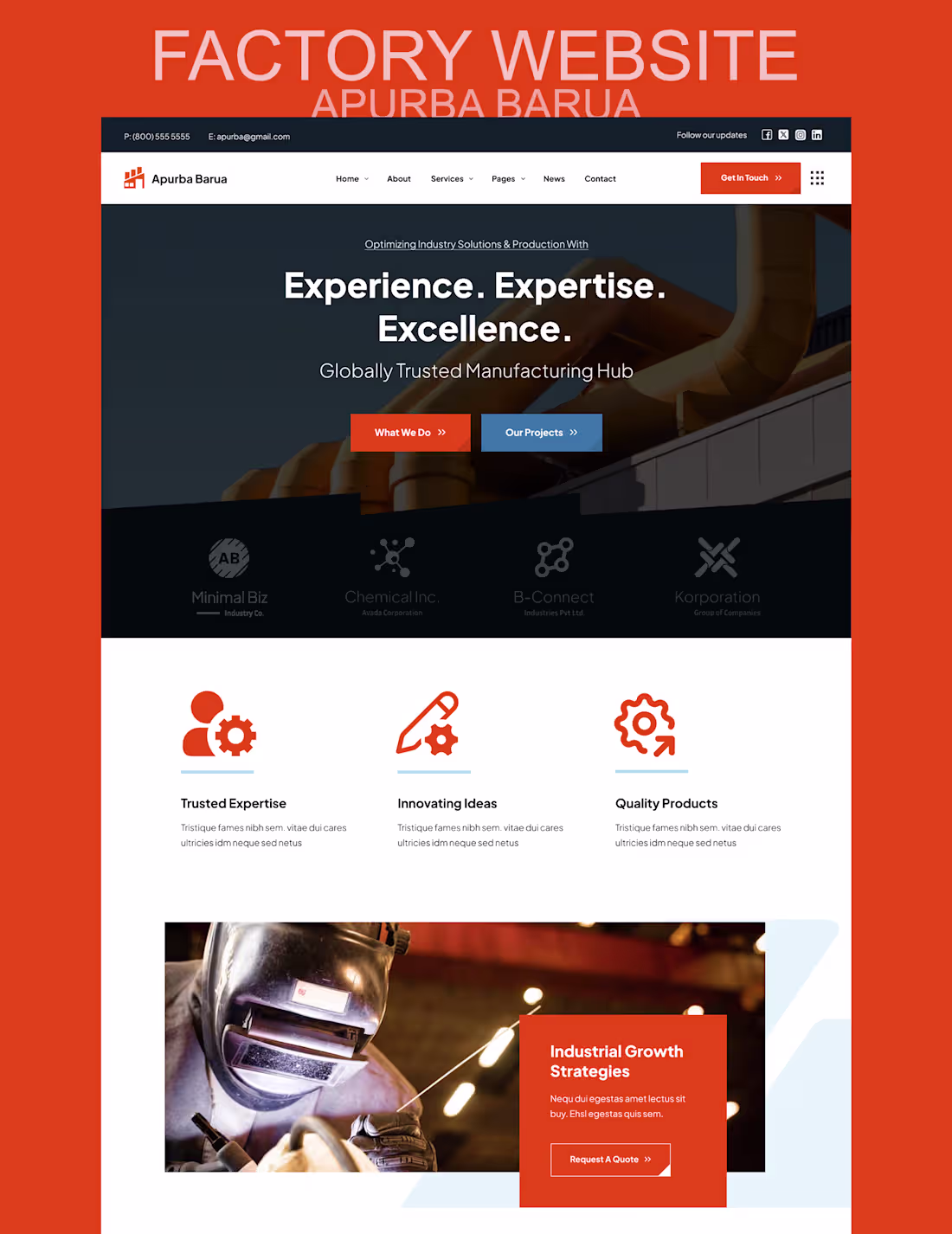 Cover image for Factory website