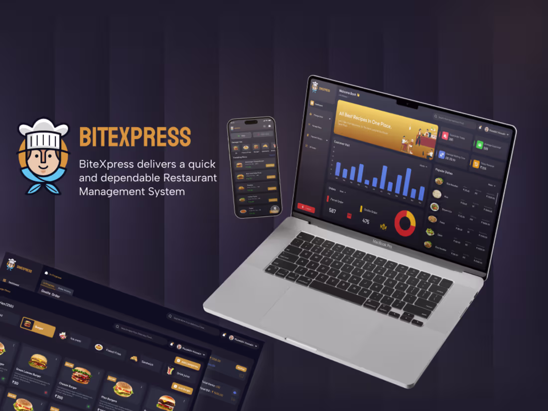 Cover image for BiteXpress – Full Restaurant Management System BiteXpress is...