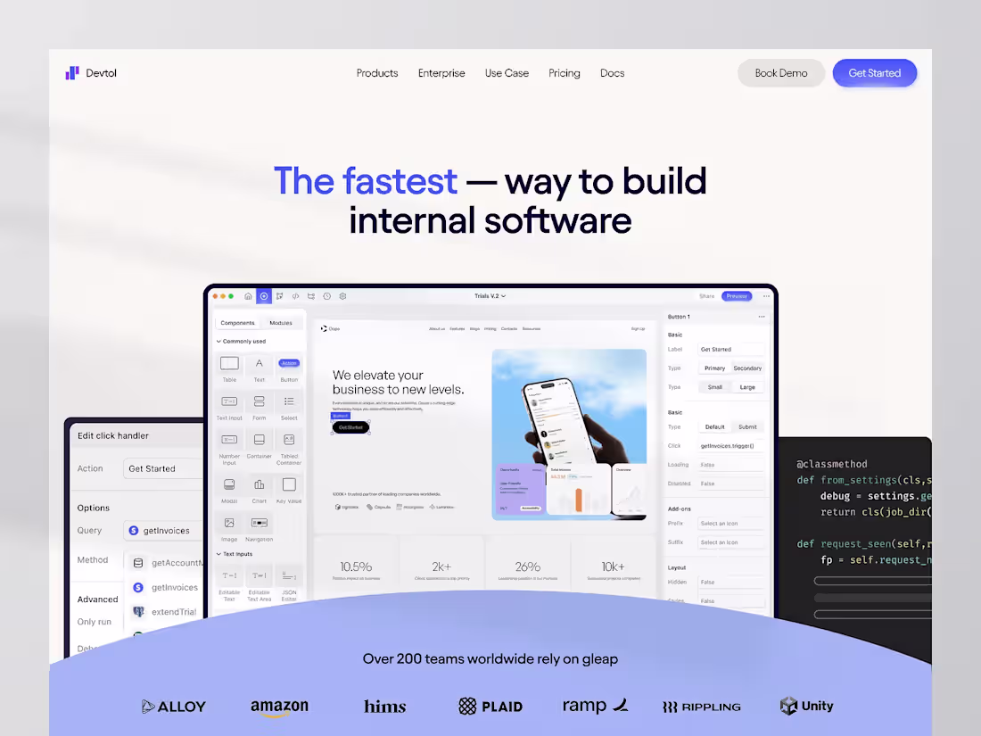 Cover image for Devtol - Website Builder ⏐ Landing Page