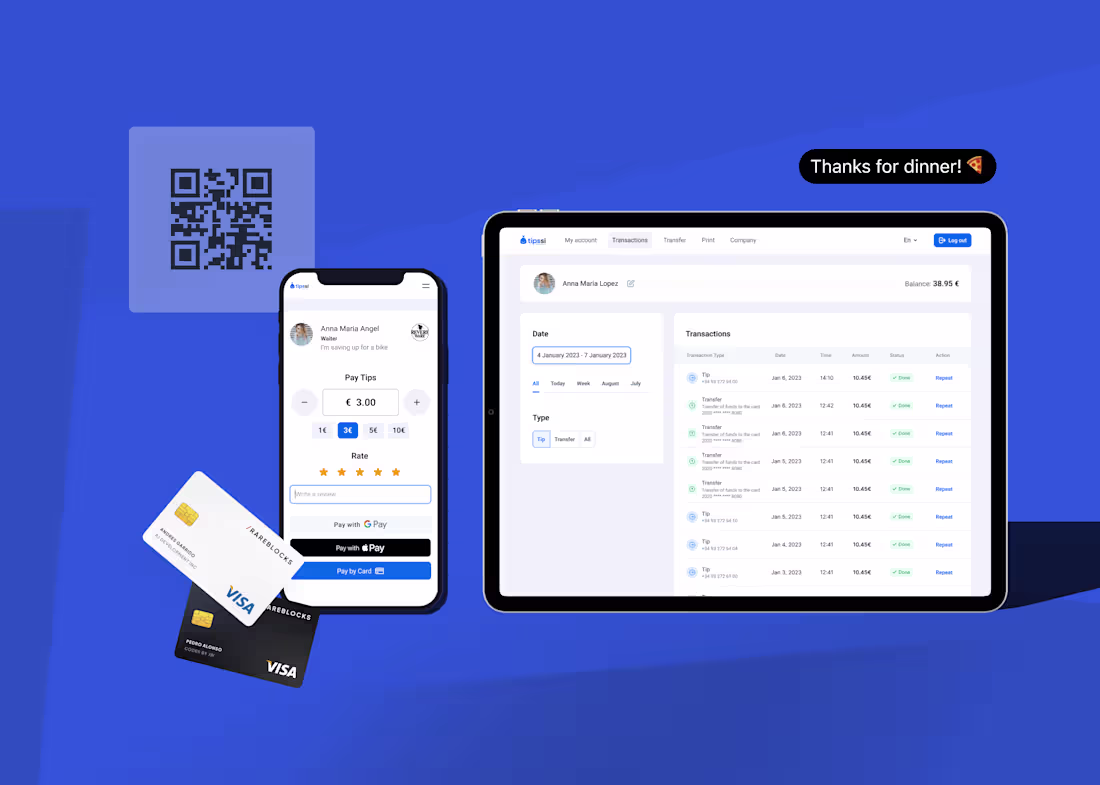 Cover image for Tip Service Mobile, Web