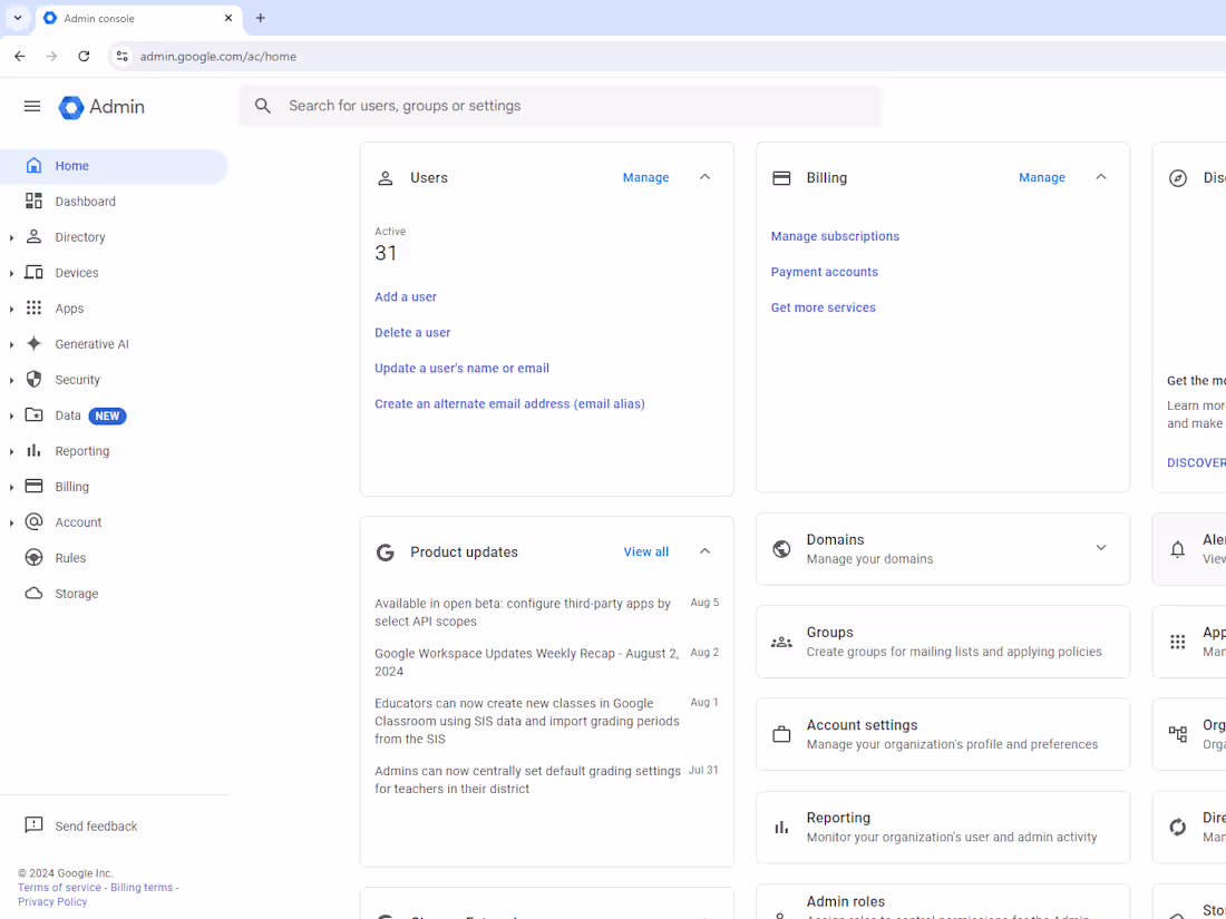 Cover image for Customized Google Workspace Setup for Business