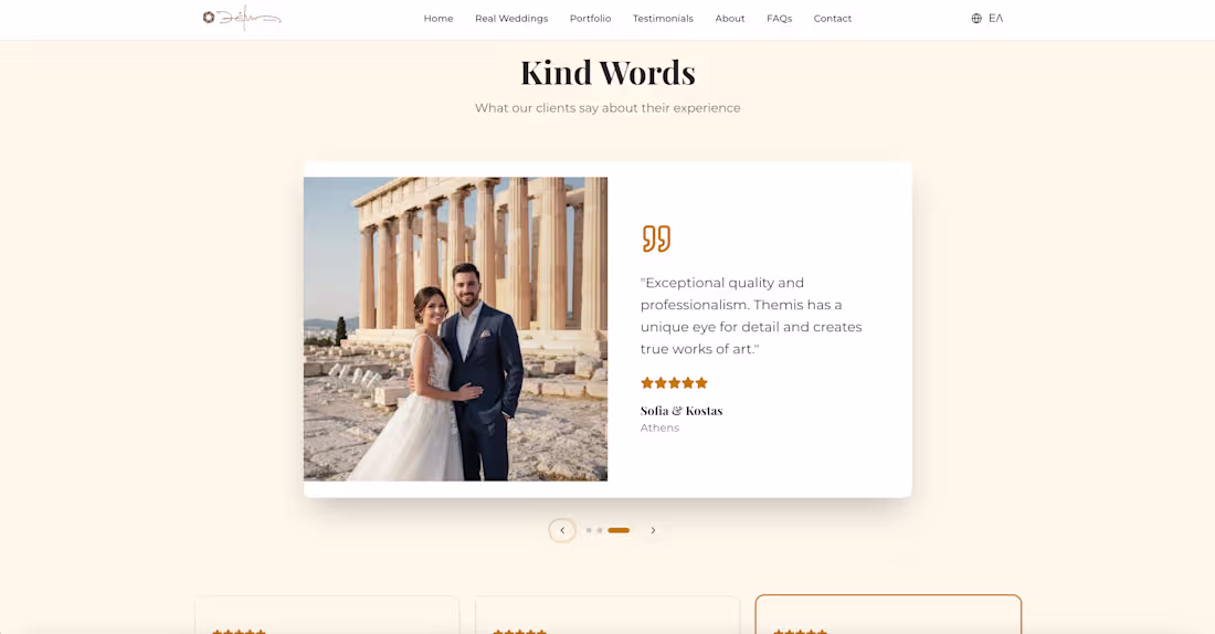 Cover image for Studio Themis - Wedding Photography Portfolio A stunning mul...