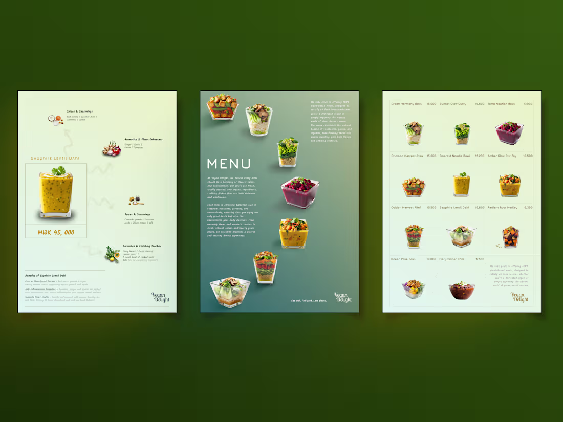 Cover image for Vegan Restaurant Visual Identity
