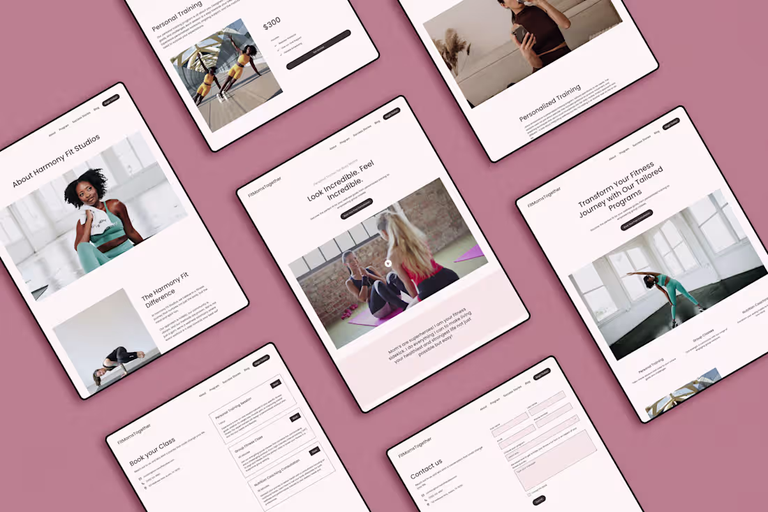 Cover image for Personal Trainer for Moms Professional Website Design 