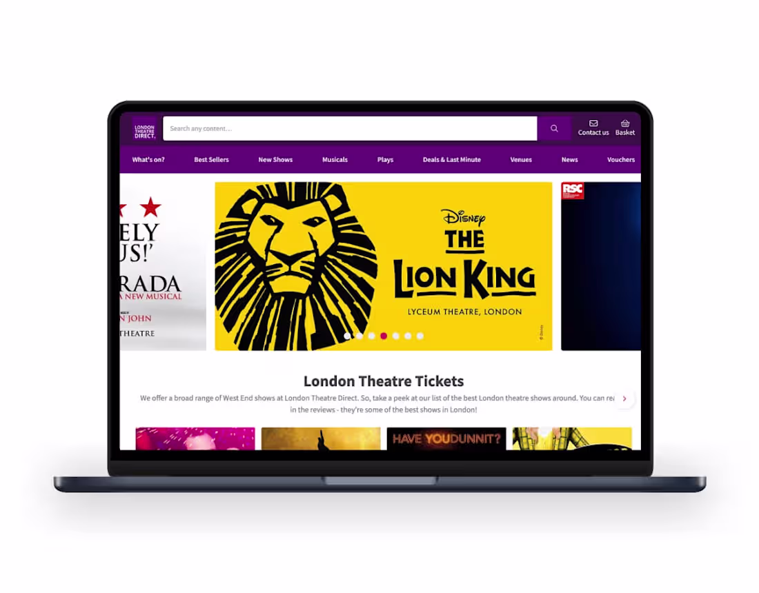 Cover image for Revamped London's biggest ticket sales website