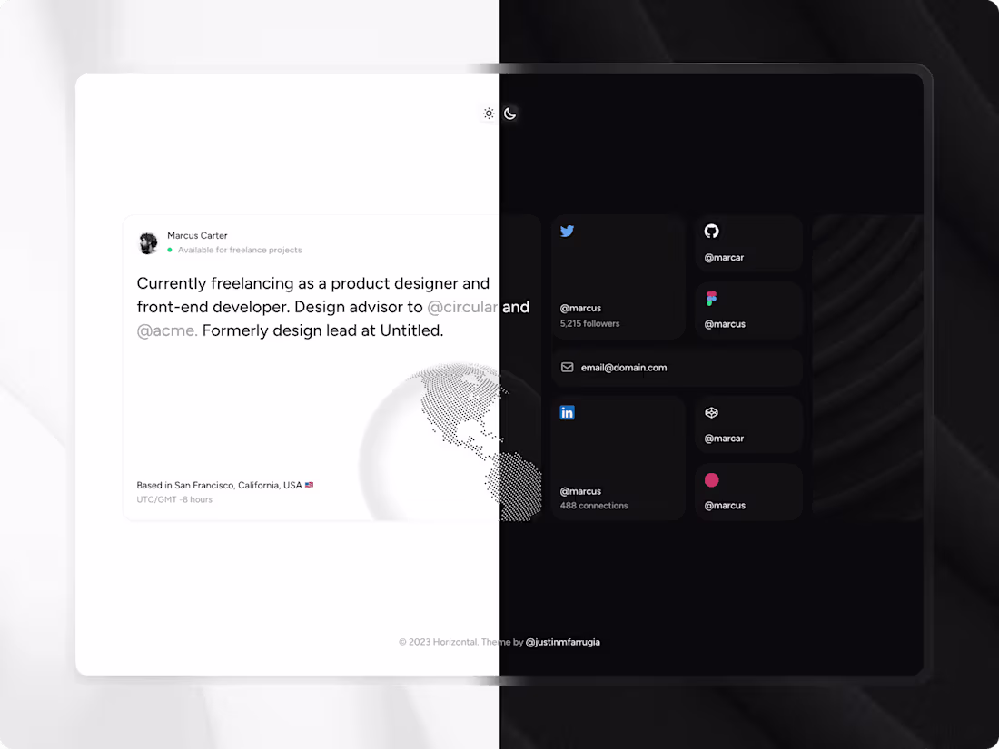 Cover image for Horizontal · Portfolio Template for Framer