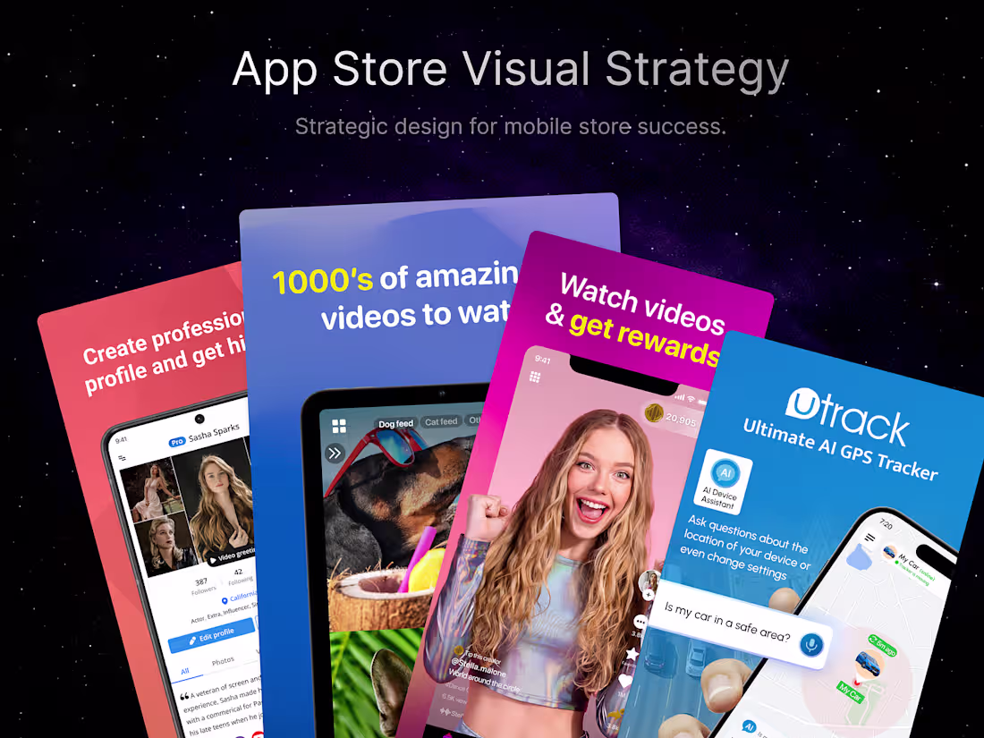 Cover image for  App promo video and app hero screenshot for your application