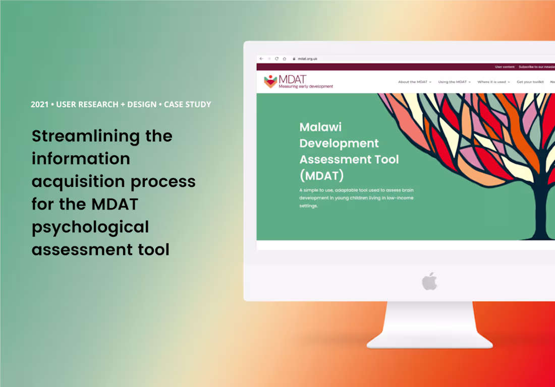 Cover image for UX Design @ MDAT — danae nestorides