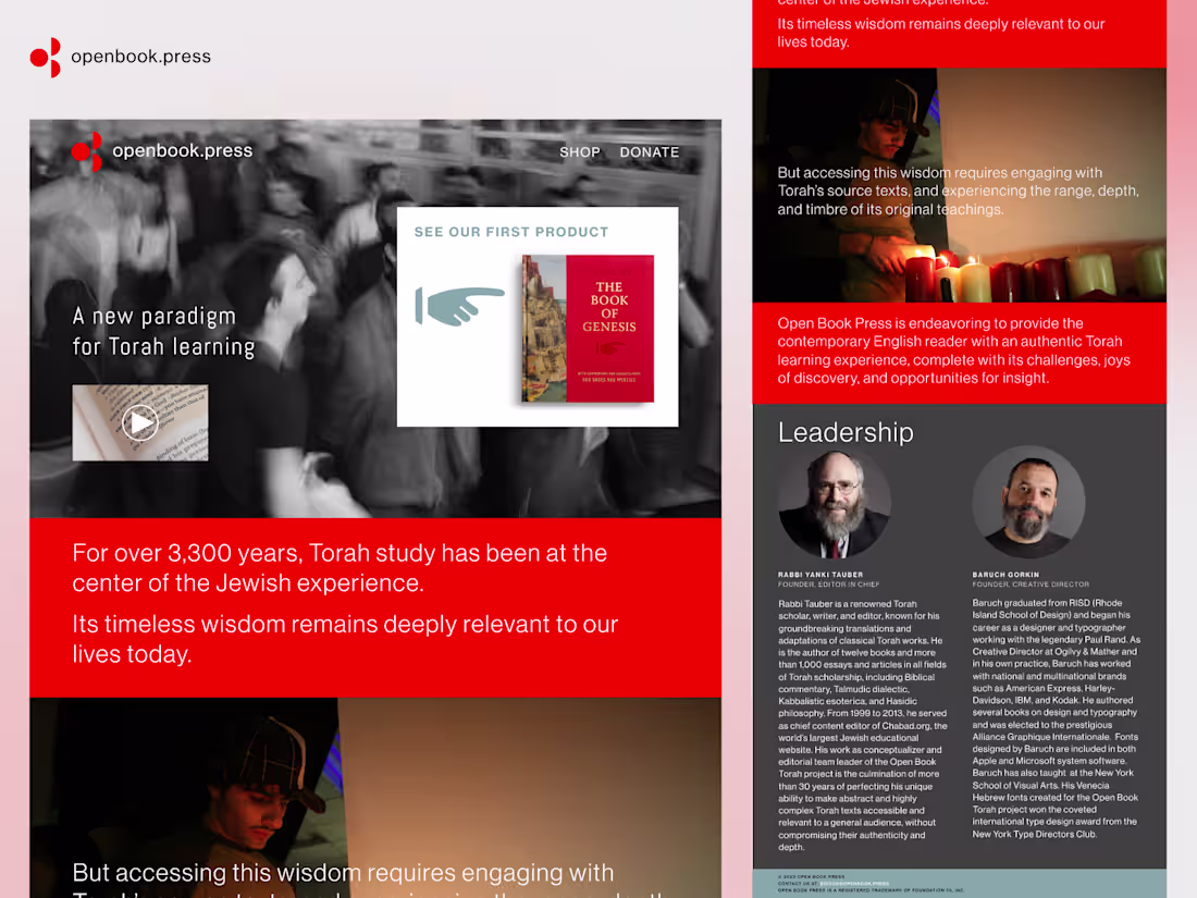 Cover image for Open Book Press