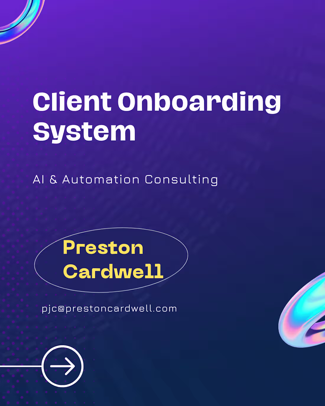 Cover image for Client Onboarding System