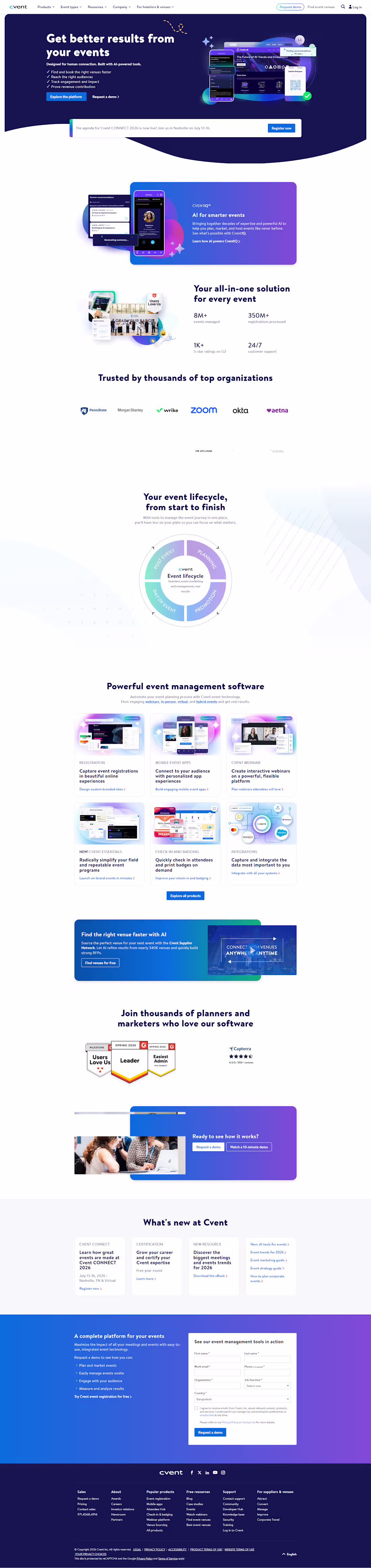 Cover image for Webflow website (Event website)