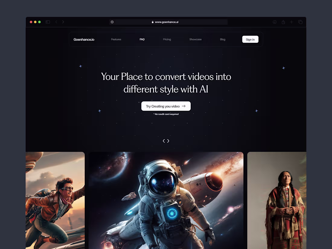 Cover image for Ai styler website Redesign
