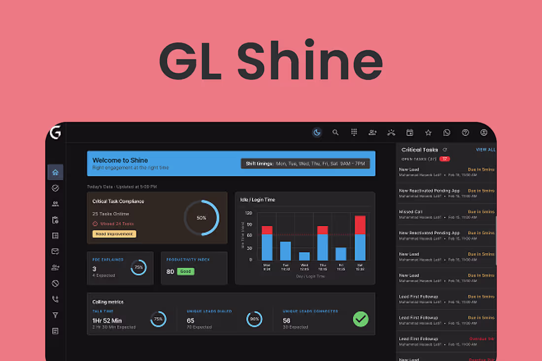Cover image for GL Shine Sales Performance and SOP Compliance Alignment
