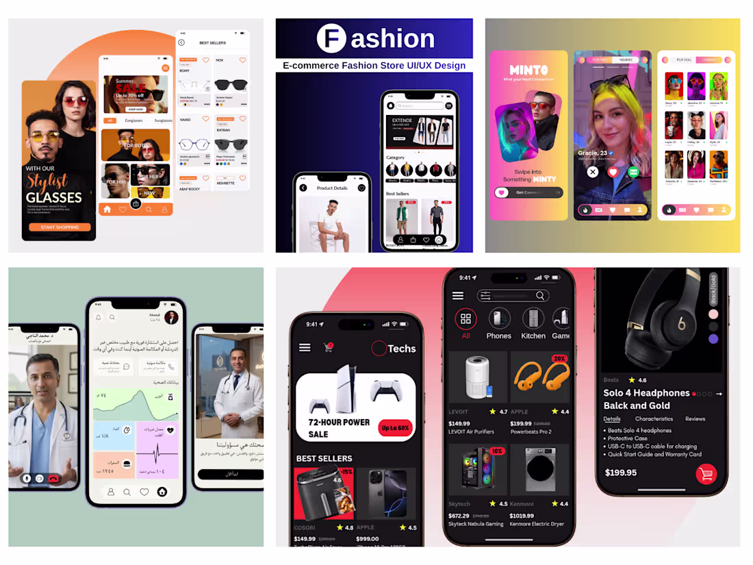 Cover image for UI/UX Design for Mobile Apps – Figma & High-Fidelity Screens