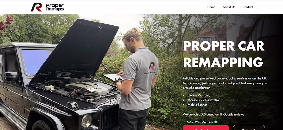 Cover image for website for Reliable and professional car remapping services