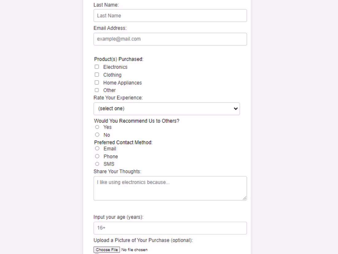 Cover image for Customer Feedback Survey